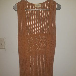 Fringe crochet vest